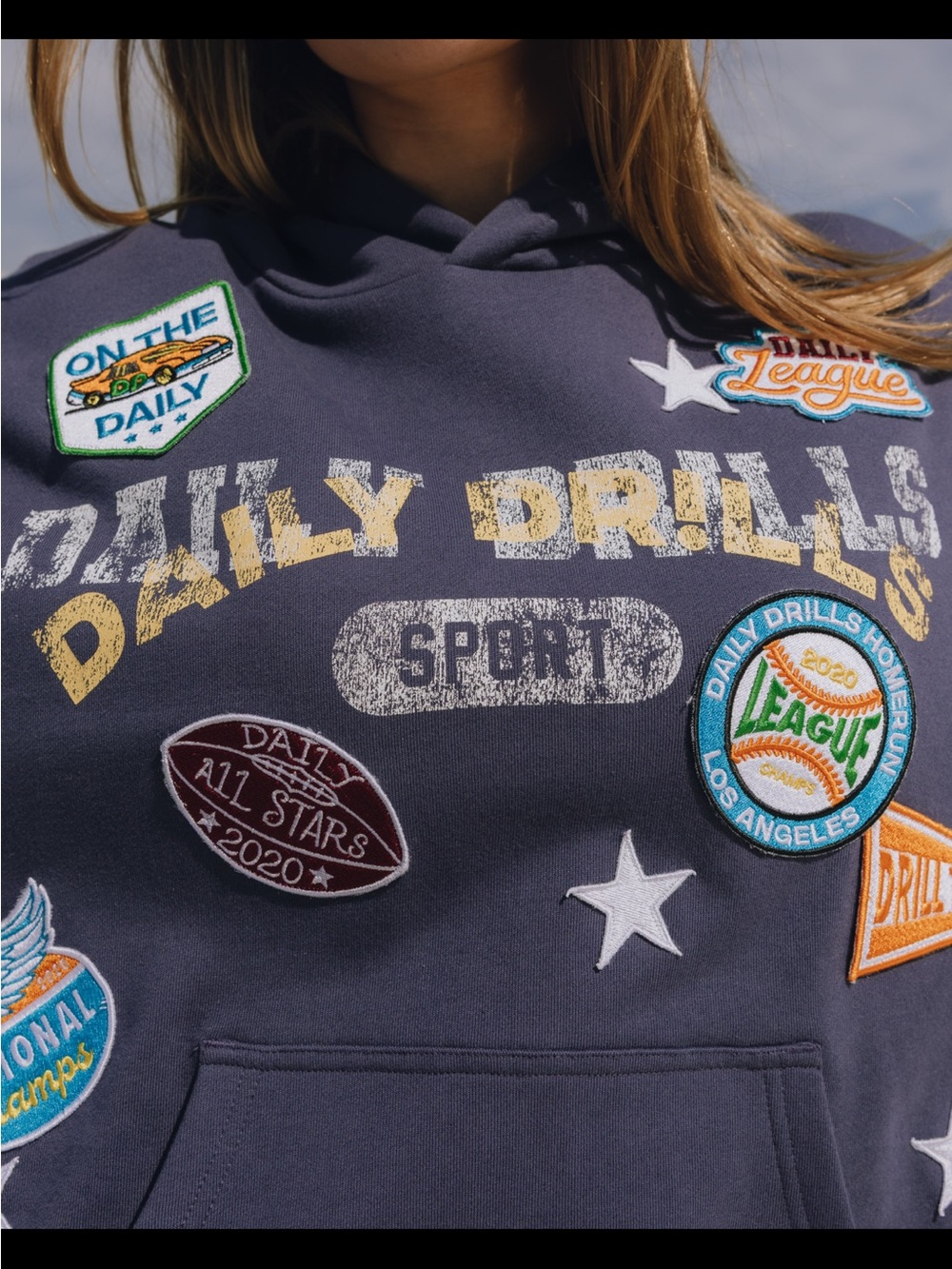 Daily Drills Navy All Stars Hoodie - Picture 3 of 7